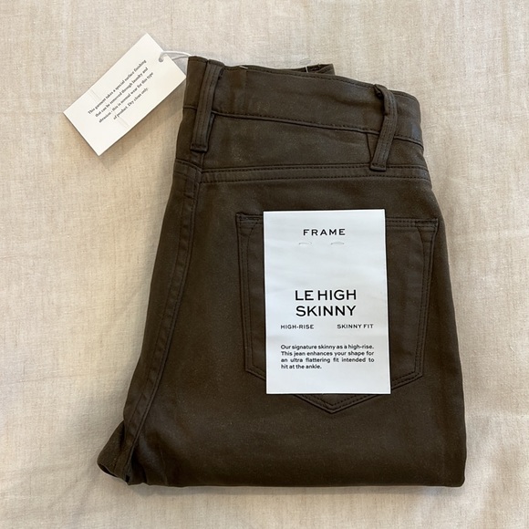FRAME - Le High Skinny - Military Coated - Picture 3 of 4